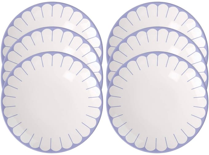 Frühstücksteller Fleur Couleur ø 21,2 cm Set van 6