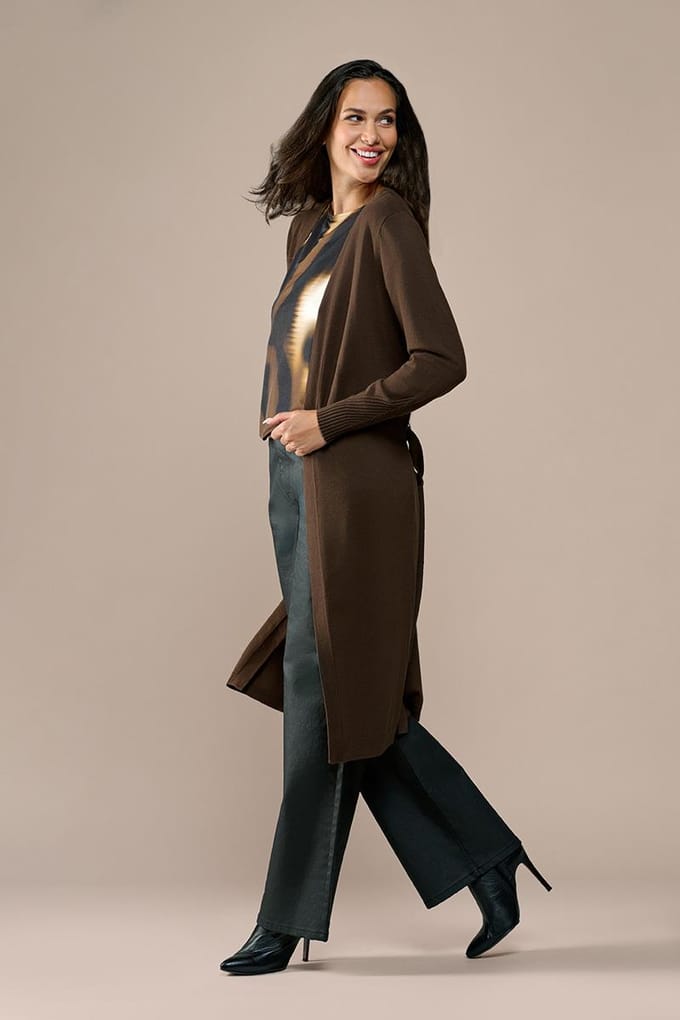 Celine Vest Donkerbruin