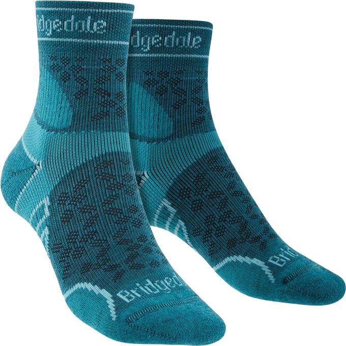 Bridgedale - Dames Lichtgewicht Merino Sokken - Blauwgroen