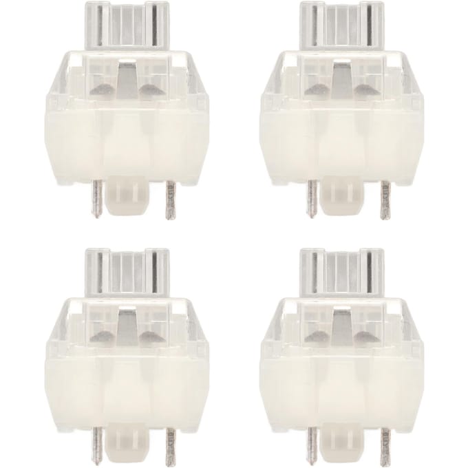 45 pièces Interrupteurs mécaniques linéaires pour clavier Rétroéclairé Étanche Hot-swappable Interrupteur de clavier DIY TTC Ice Quiet V2