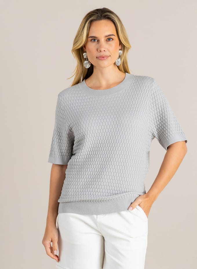 IVY BEAU Giulia Tops - Grey - maat 36