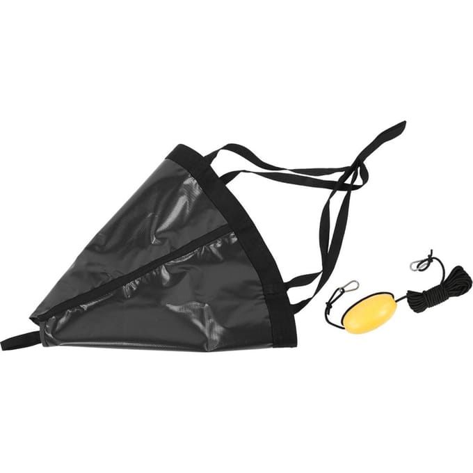 24-inch Draagbare Bootankerboei Set Accessoire voor Jacht Rubberen Bijboot Kajak Visboot zwart Black