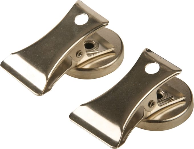 Silverline Magnetische klemmen - nikkel geplateerd - set van 2 - veelzijdig gebruik