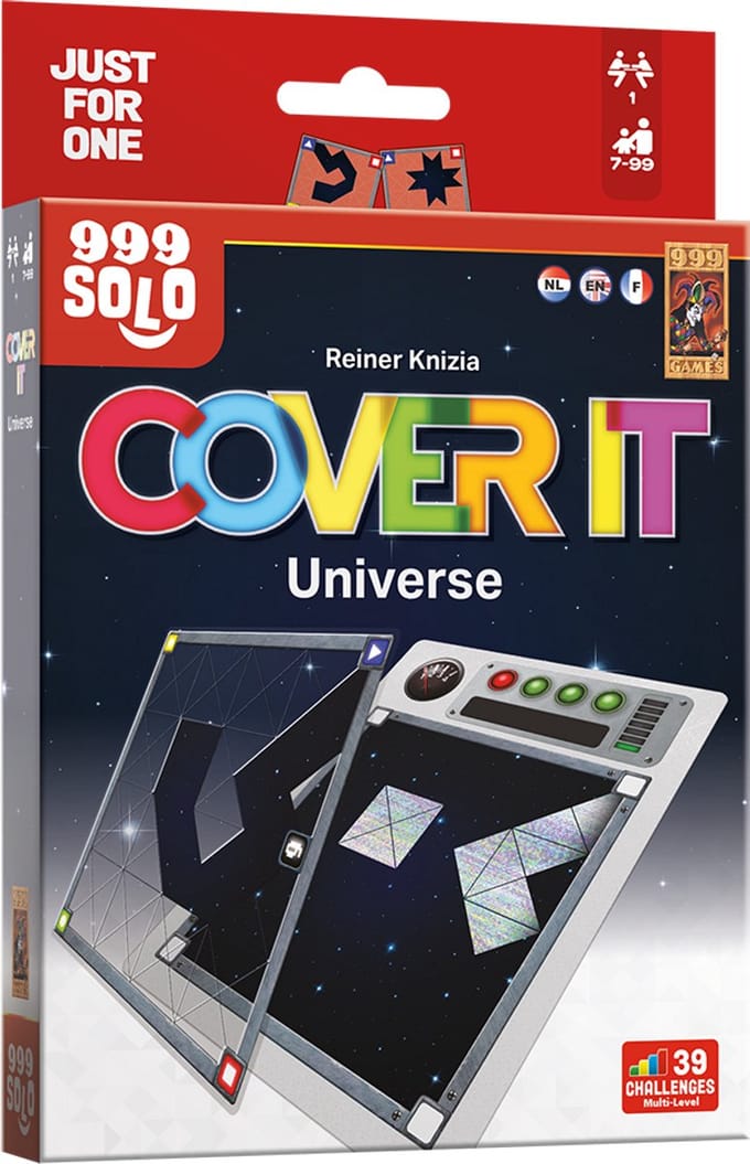 999 Games - Cover It: Universe - Breinbreker - Solo puzzel spel