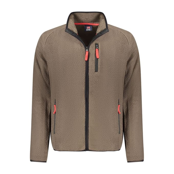 Noorwegen 1963 Marrone Polyester Heren Sweatshirt