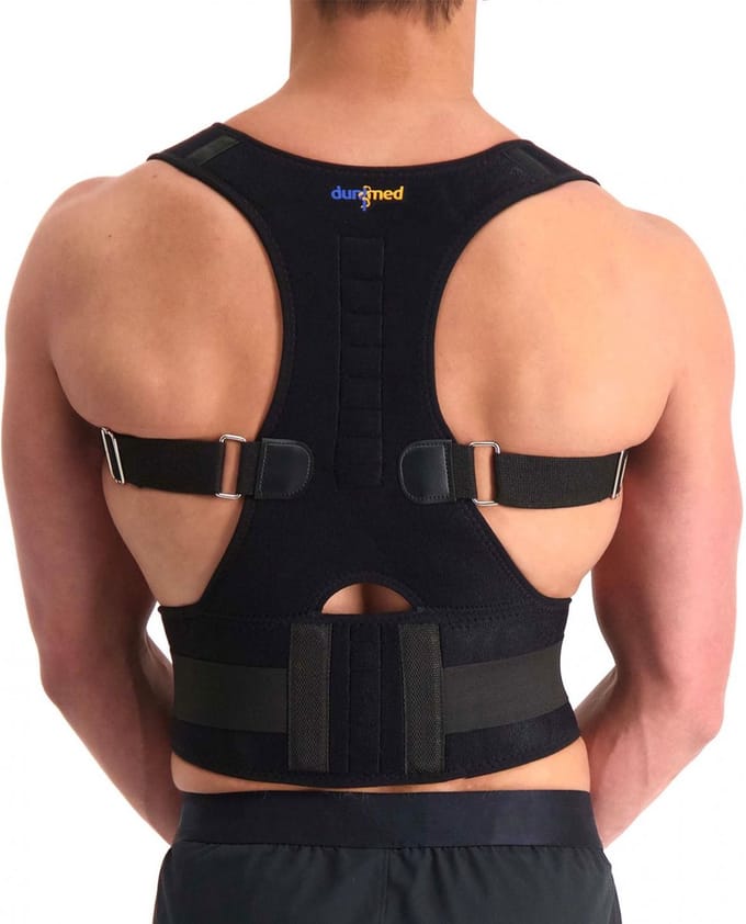Dunimed Premium Houding Corrector - Verstelbare Postuur Corrector - Ventilerende Rugband - Houding Correctie - Unisex - S