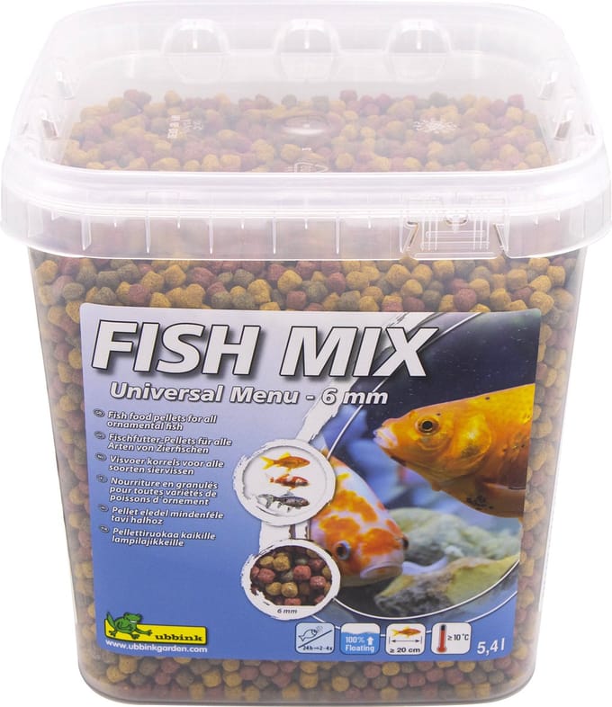 Ubbink - FISH MIX - visvoer - Universal 5,4L - 6mm - compleet voer - drijvend