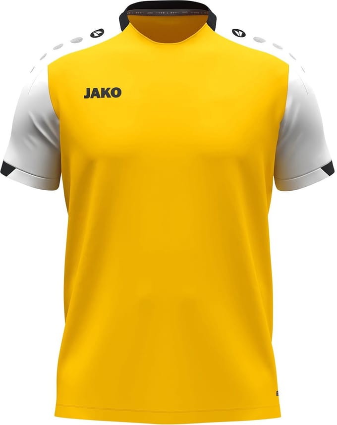 Jako Dynamic T-Shirt Kinderen - Geel / Wit / Zwart | Maat: 140