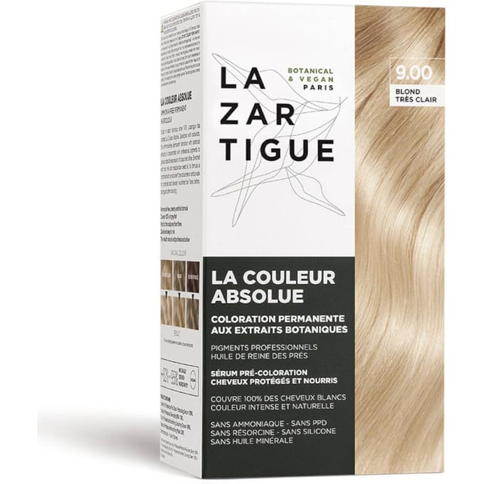Lazartigue La Couleur Absolue Permanent Haircolour Pakket 9.00 Very Light Blond Set