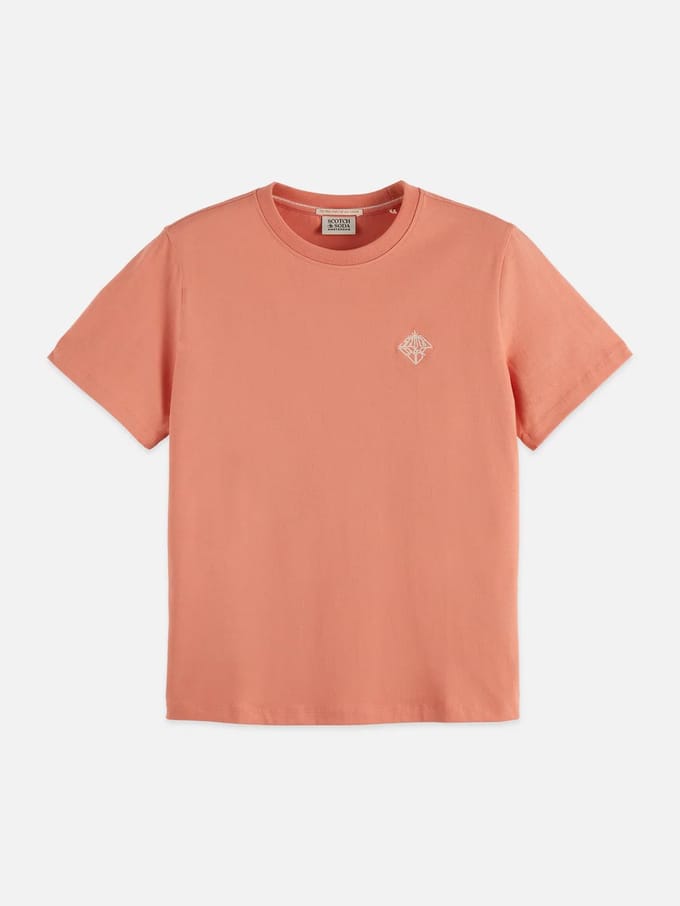 Scotch & Soda Regular Fit T-Shirt With Chest Artwork