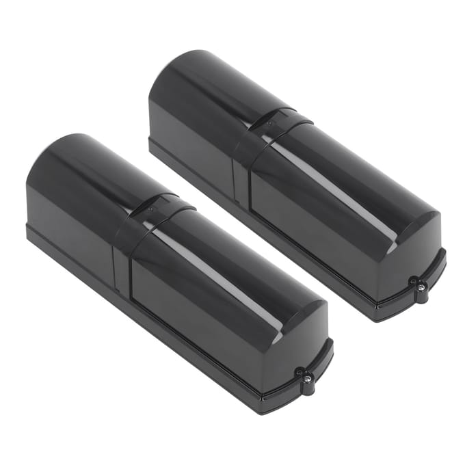 Veiligheidslichtschermsensor 50m Bereik UV-bestendig Diefstalbeveiliging Lichtrooster Sensor Beveiligingsapparaat black