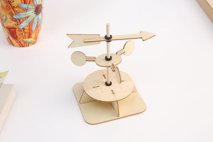 Bouwpakket Windwijzer/Windkrachtmeter- Science Kit