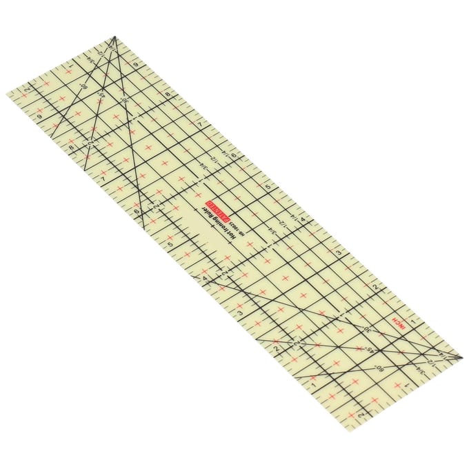 Stoffen Quiltliniaal Plastic Hittebestendig Hete Strijken Meetliniaal voor Strijkijzer Thuis beige