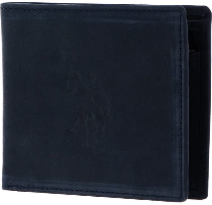 U.S. POLO ASSN. Portemonnee Rock Springs Horizontal Wallet Blue Blauw