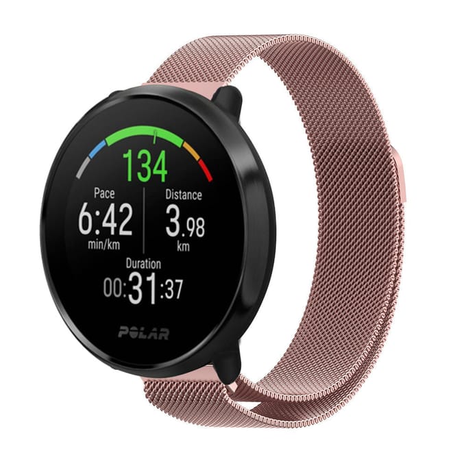 Polar Vantage M Milanese band (roze)