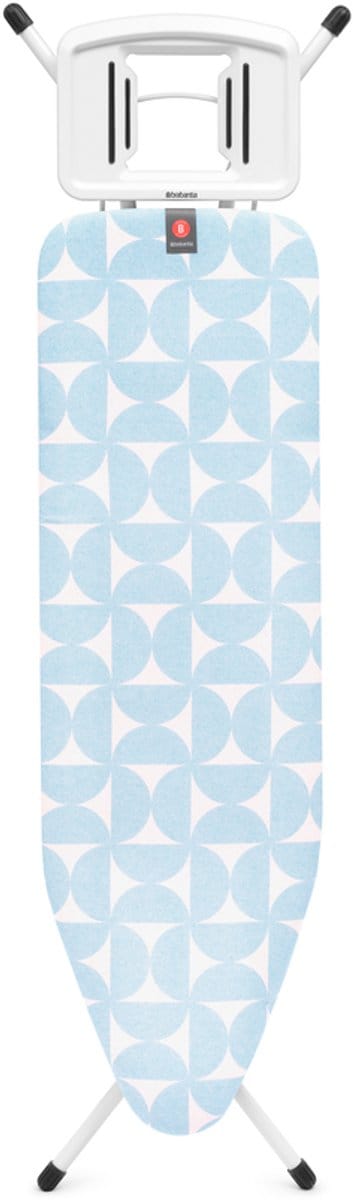 Brabantia STRIJKPLANK B - 124 x 38 cm, voor stoomstrijkijzer - Fresh Breeze