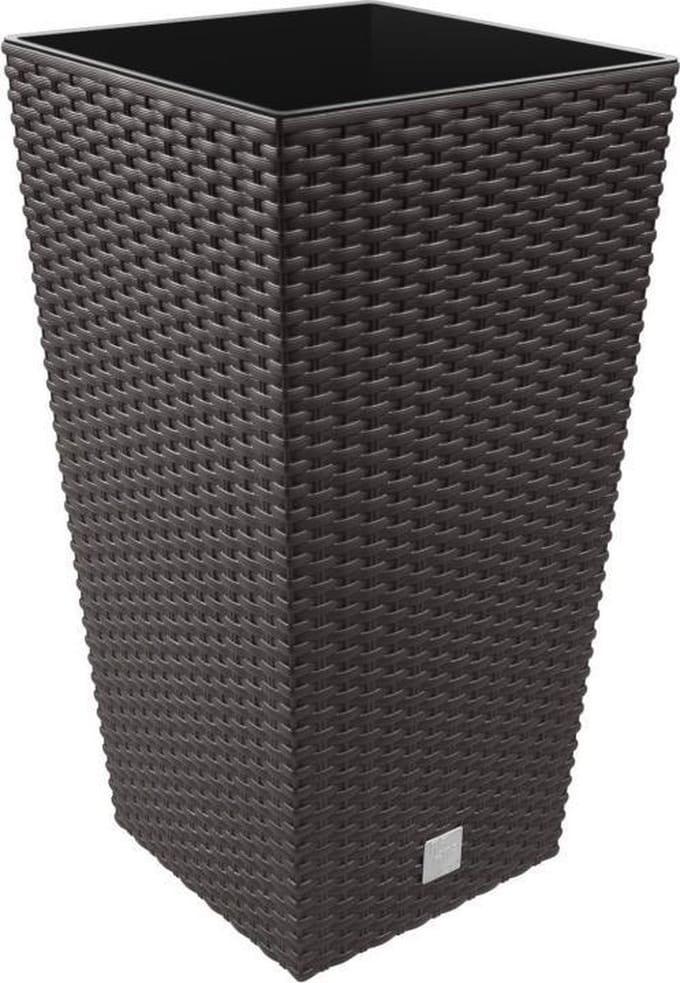 Bloempot Bloembak Rato Square 40x40x75cm UMBER BRUIN Prosperplast