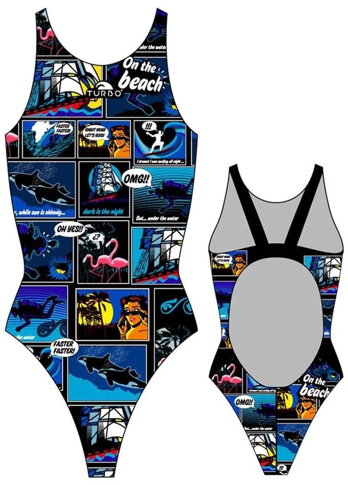 Turbo New Comic Pro Resist Zwemkleding Veelkleurig L Vrouw