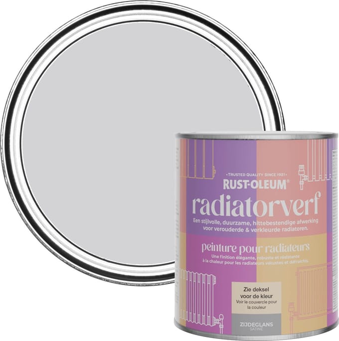 Rust-Oleum Lichtpaars Radiatorverf Zijdeglans - Schaduw Lila 750ml