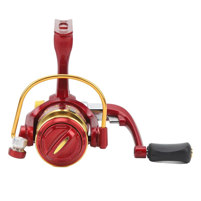 Moulinet de pêche 8 Roulements Doux Puissant Métal Moulinets Spinning pour Bateau Roche Eau Douce Eau Salée brown