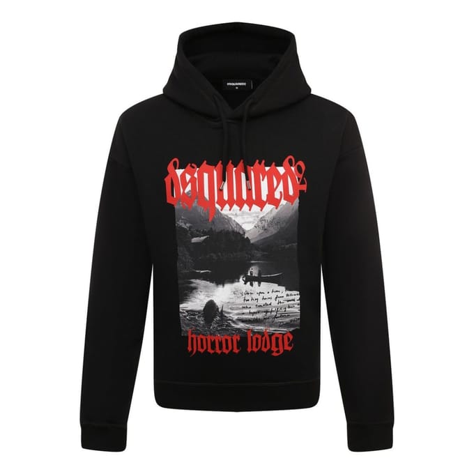 Dsquared2 Horror Lodge Design Zwarte Hoodie