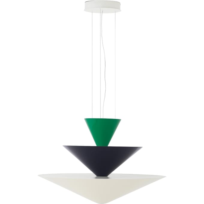 &Tradition Gio LN15 Hanglamp Ø92 Signaalgroen/Diepblauw/Ecru Wit