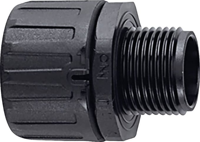 HellermannTyton 166-21024 HG18-S-M20-PA66-BK Slangbevestiging Zwart M20 Recht 1 stuk(s)
