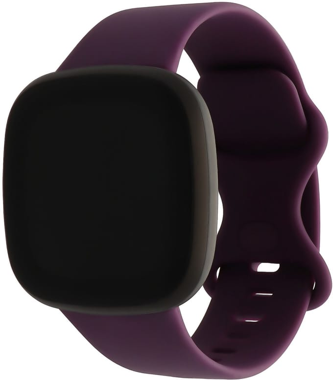 123watches sport band - donkerpaars - ML - Geschikt voor Fitbit Versa 3 & 4 / Sense