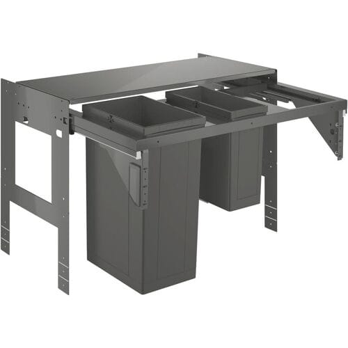 GROHE Inbouw prullenbak - 2 afvalbakken (1x29L en 1x11L) - 40982000