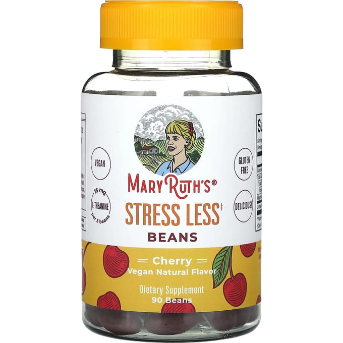 MaryRuth's, Haricots sans stress, Cerise, 75 mg, 90 Haricots (25 mg par haricot)
