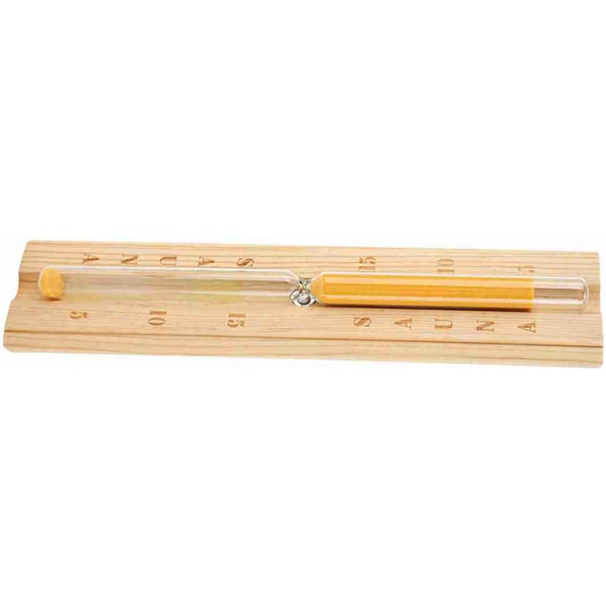Sablier de sauna, minuterie de sable, compte à rebours de 15 minutes beige