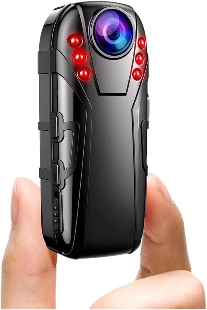 Mini Camera - Draagbare Recorder - Veiligheid Bewaken - Groothoek Lens - 64GB Opslag - Zwart