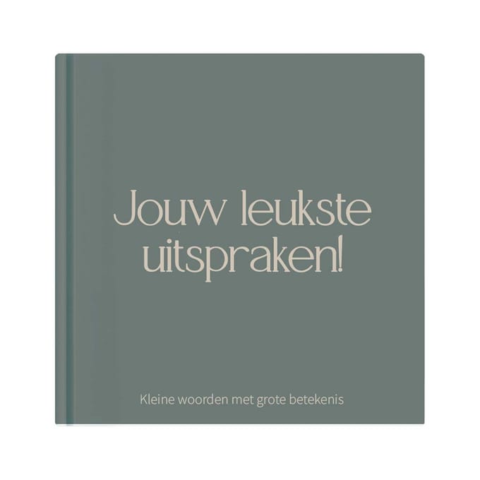 Writemoments Uitsprakenboekje kinderen - Jouw leukste uitspraken - Eerste woordjes