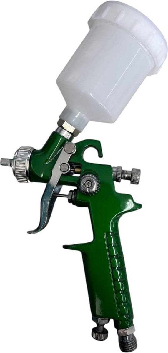 Spuitpistool HVLP mini green 0.8mm nozzle opening