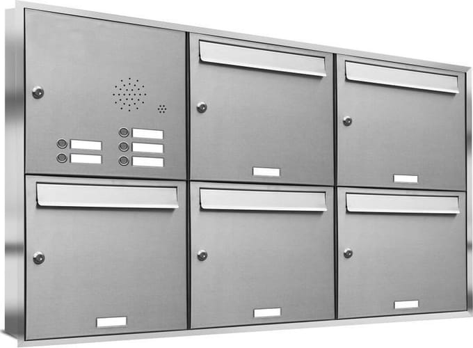 Vijf adressen groot type 2_Brievenbus met intercompaneel inbouw_5_adressen__RVS