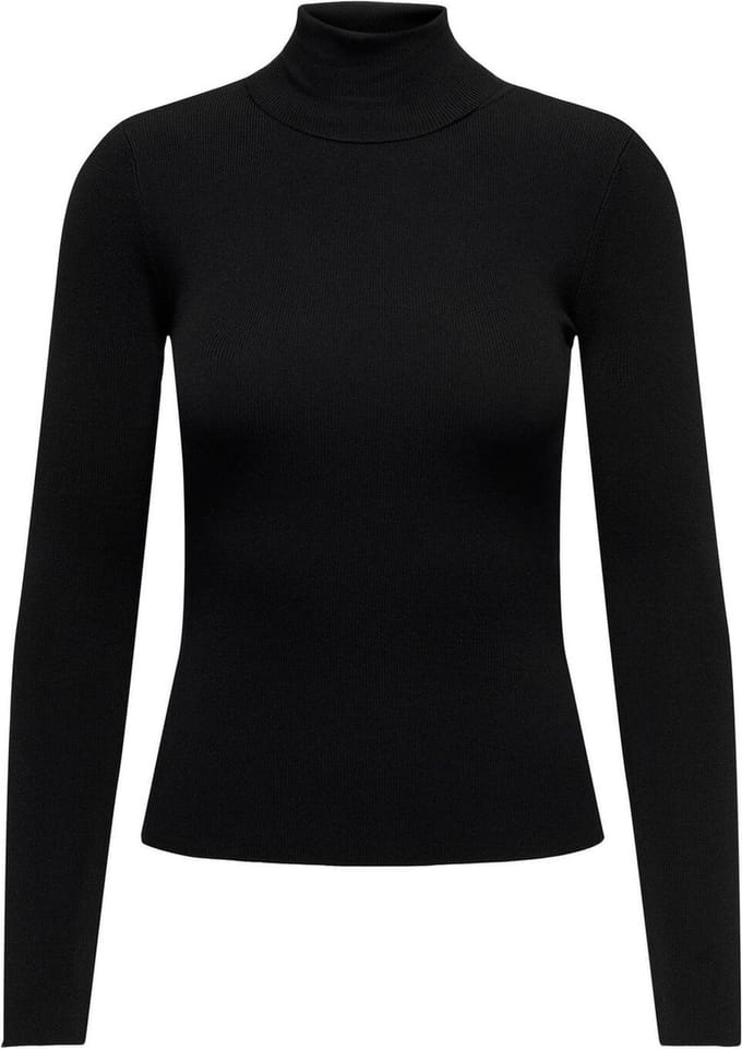 Jacqueline de Yong Trui Jdycirkeline L/s Roll Neck Pullover 15307910 Black Dames Maat - S