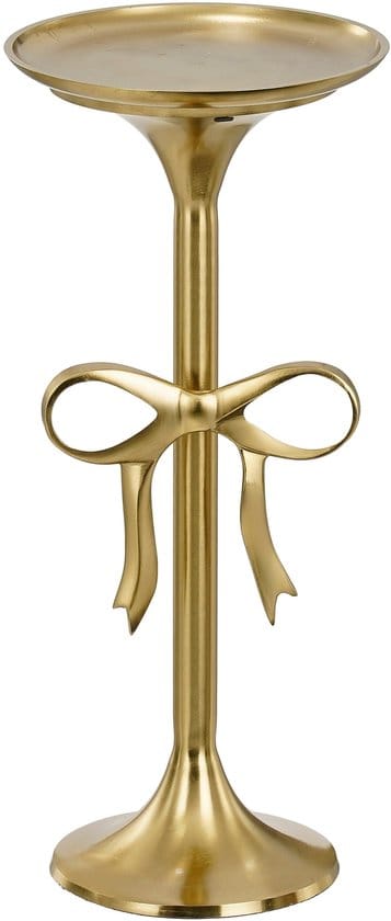 Mica Decorations Bijzettafel - H57 x Ø25 cm - Gerecycled Aluminium - Goud
