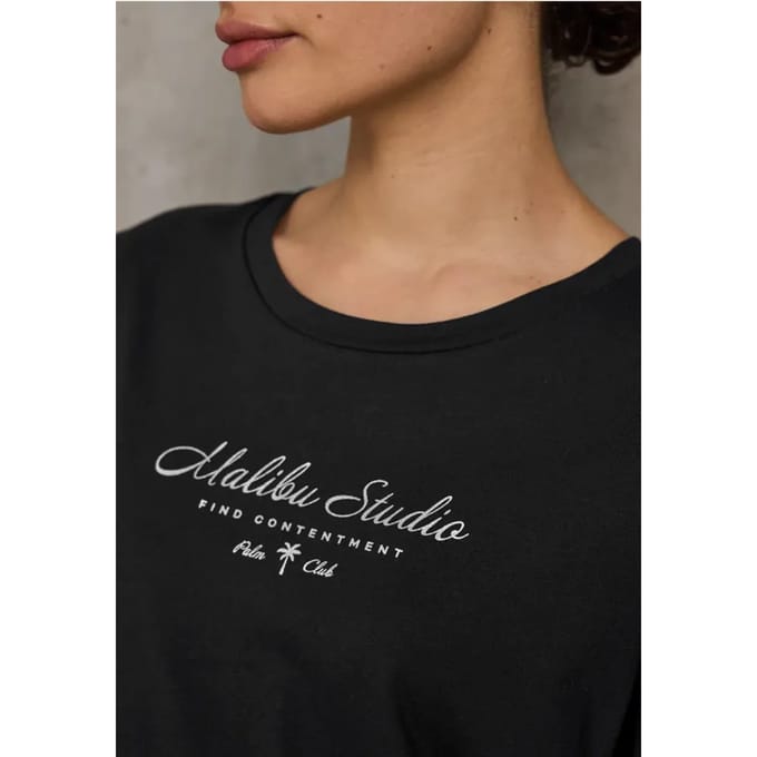 Shirt met folietekst