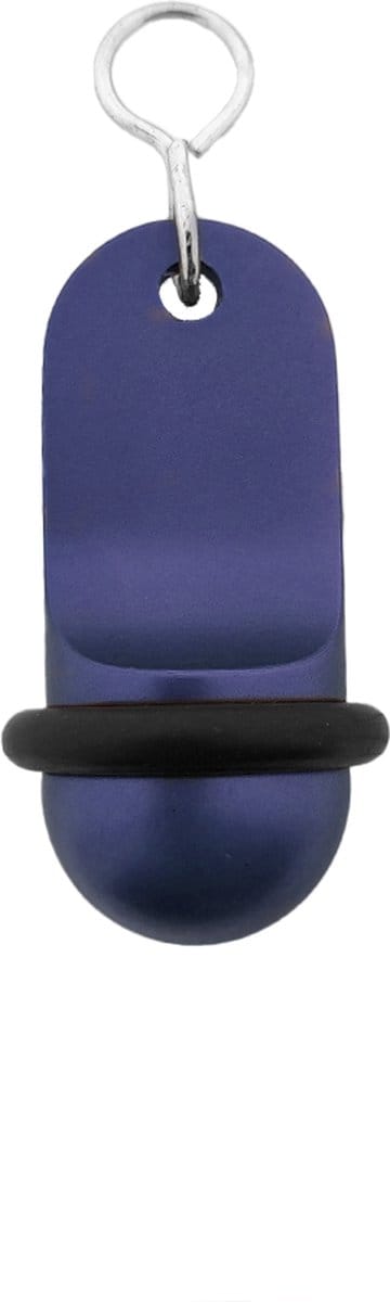 CombiCraft Blanco Mini Classic hotel sleutelhanger blauw - 60x25mm - 5 stuks