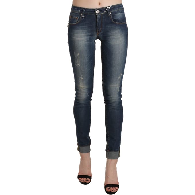 Versleten Skinny Jeans Pan71223