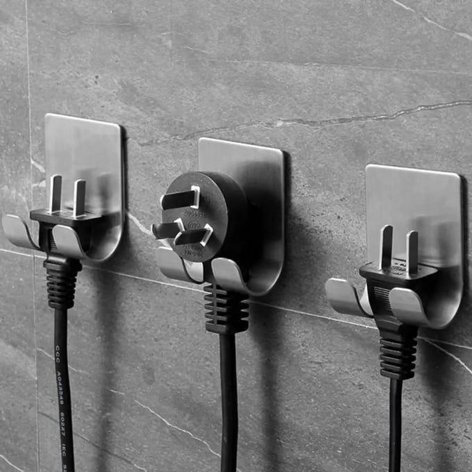 Support de rangement pour rasoir noir/argenté, support mural en acier inoxydable auto-adhésif et étanche black