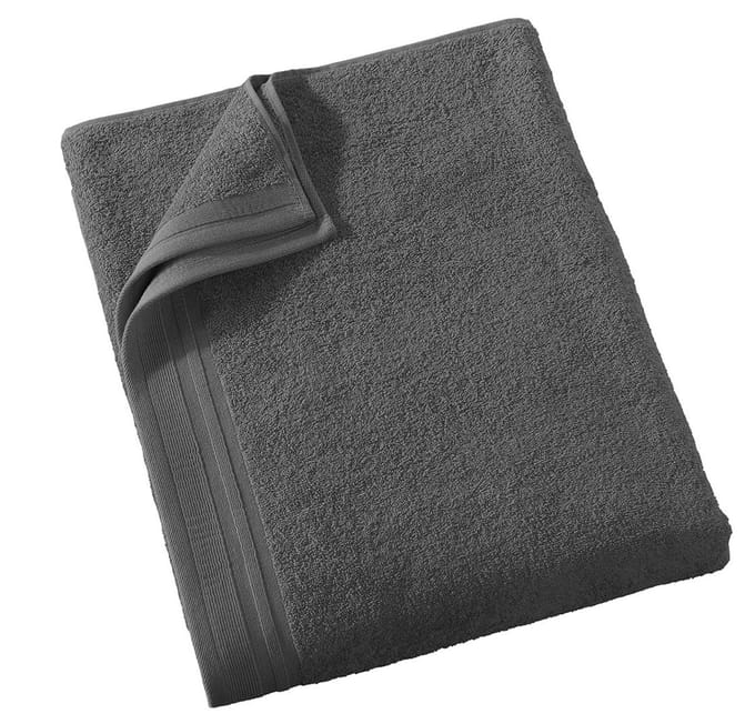 De Witte Lietaer Badlaken Imagine Anthracite - 90 x 200 cm - Antraciet - Katoen