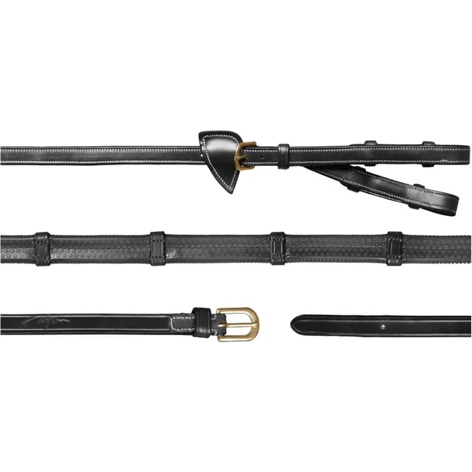 Dy'on Teugels D Collection By Dy'on Pelham 1/2 Rubber Met Stops Zwart