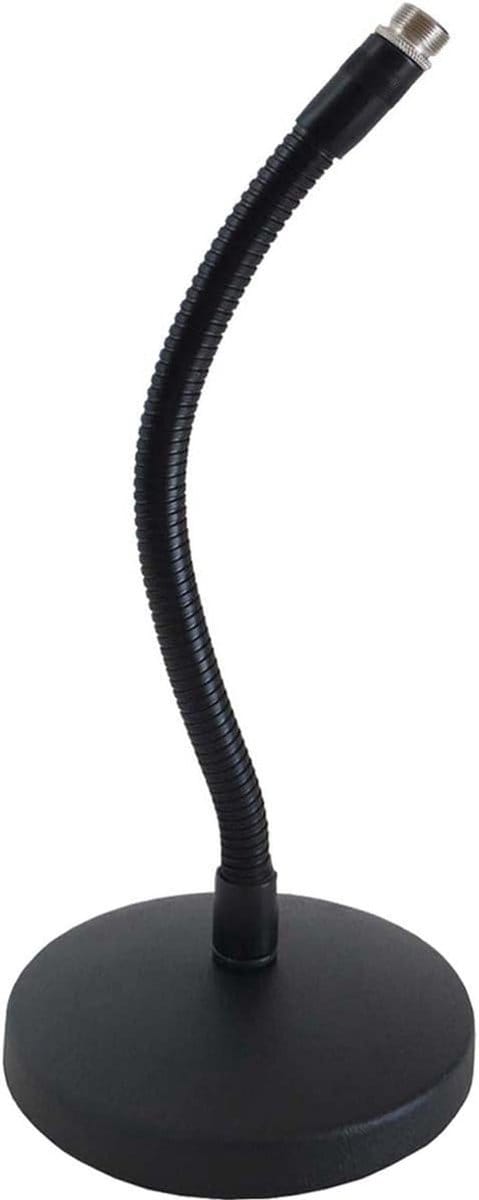 Tafelstatief microfoonstandaard met zwanenhals 32 cm hoog, geschikt voor diverse microfoons
