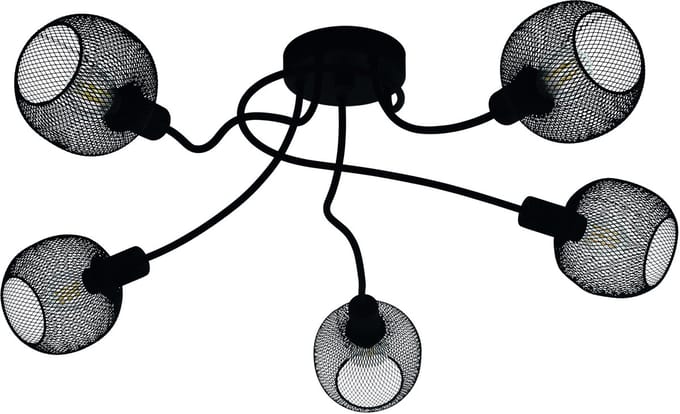 EGLO Wrington 1 Plafondlamp - E14 - Ø 75,5 cm - Zwart