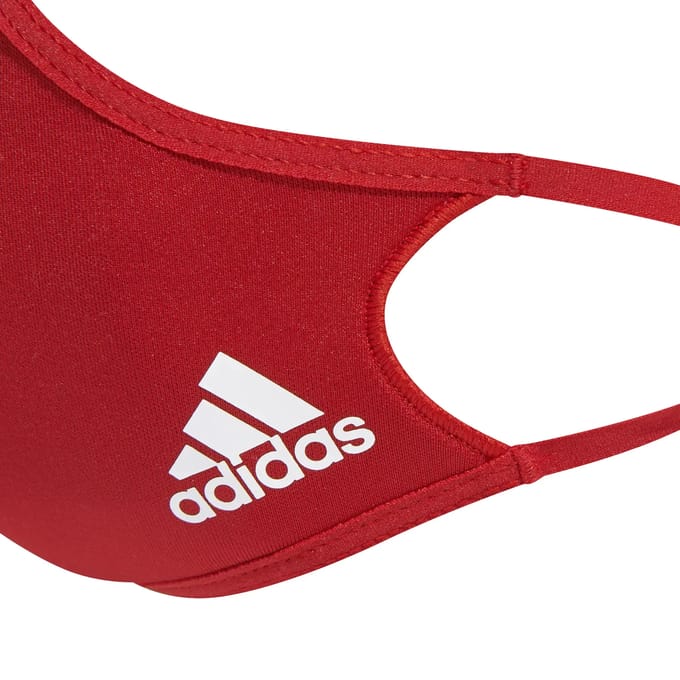 adidas Mondkapje 3-Pack - rood - maat One size