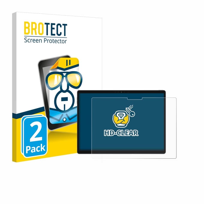 BROTECT - Screenprotector voor Dell Latitude 7320 Detachable - Folie Beschermfolie transparant 2 Stuks