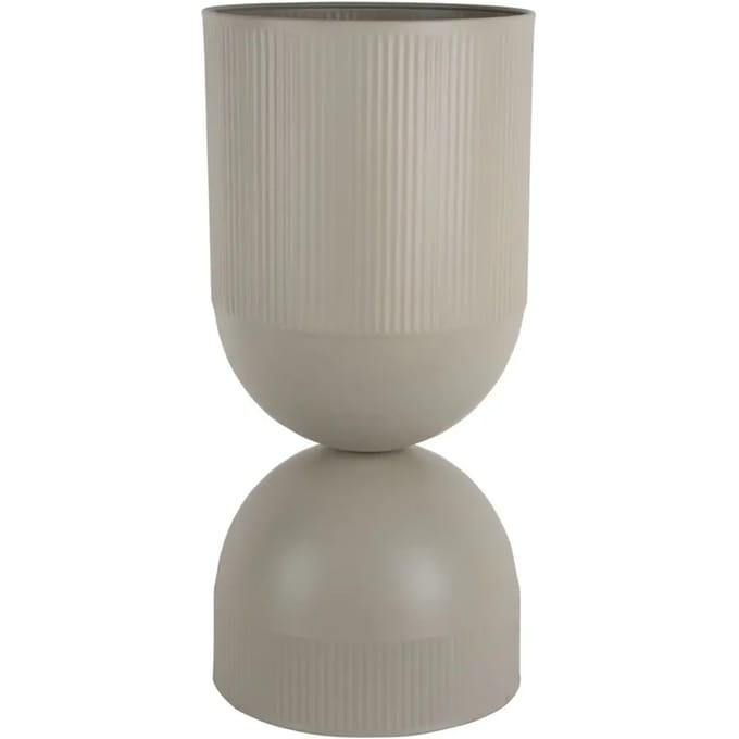 Present Time Bloempot Tonar Xl - Grijs - 25.5x25.5x55cm - Modern