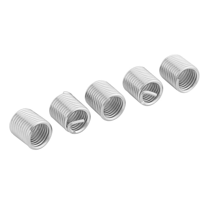 100 stuks Roestvrij Staal SS304 Spiraalvormige Draad Helische Schroefdraadinzetstukken M8 x 1.25 x 2D Lengte