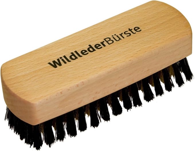 Suede Brush 12 cm - Beech Wood Handle for Cleaning Footwear and Clothing